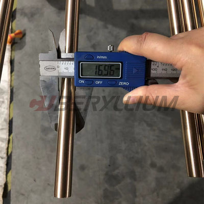 CUBE2-UNS.C17200 Beryllium Copper Rods Dia.12mm 15mm 20mm 25mm 30mm