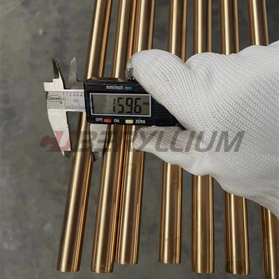 CUBE2-UNS.C17200 Beryllium Copper Rods Dia.12mm 15mm 20mm 25mm 30mm