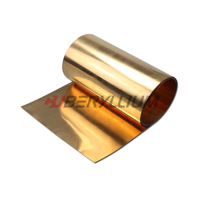 Beryllium Copper Alloy C17200 Plate 0.05x150mm State 3/4H