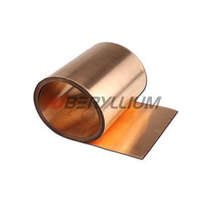 Beryllium Copper Strip C17200 0.28mm Thickness 100mm Width With Temper