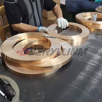 CuBe2 Beryllium Copper Strip 0.2 X 13mm State XHM With High Strength