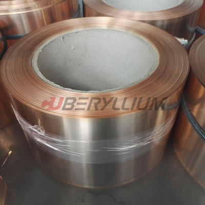 CuBe2 Strip Thickness 0.05mm Width 50-150mm Hard State For Microswitch