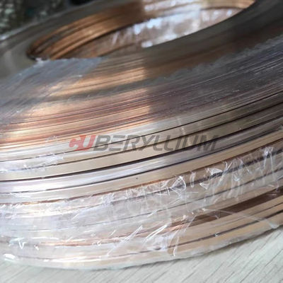 Qbe1.9 Ti  Beryllium Titanium Alloy Tape 0.1mmx200mm Hard State For Current-Carrying Springs