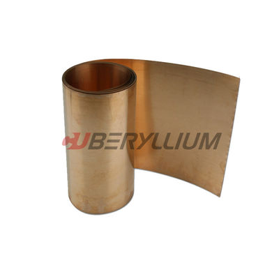 Beryllium Copper Strip C17200 0.28mm Thickness 100mm Width With Temper